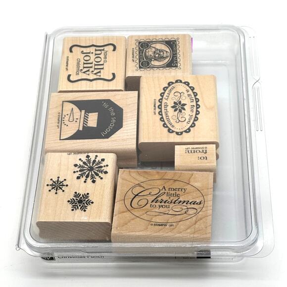 Stampin' Up! Christmas Punch Rubber Stamps Holiday Gift Tag (7) - Picture 13 of 14